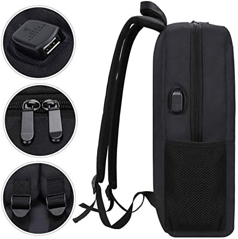 Tie Dye Deer Head Laptop Backpack Travel Business Back Pack com USB Charging Port Slim Daypack Saco