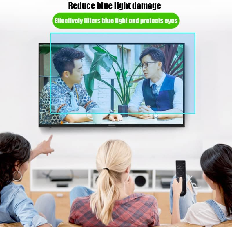 Monitor AIZYR de 86 polegadas Anti-brilho Tela TV Anti-arranhão/Anti-Blue Light Filtro, proteção UV para olhos, miopia, acabamento de brilho fosco, 75.9x43.5inch