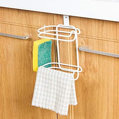 Aoof hanit rolle roll paper suport da porta traseira pendurada toalha de toalha rack rack de cozinha armário