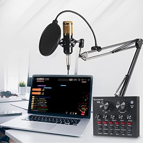 43O234 Computador móvel Broadcast V8+800kit Microfone Sound Set Support Supports One Key Voice Change