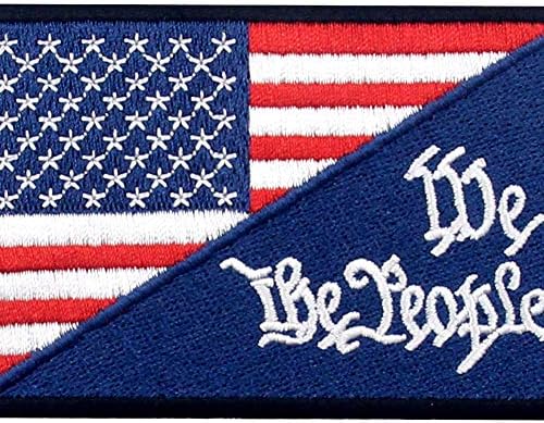 Stars & Stripes dos EUA Bandeira Americana Nós, as pessoas, Patch Bordado Aplique Moral Apliques