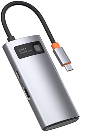 Sdfgh USB tipo C Hub USB C para HDMI Compatível RJ45 SD Reader PD 100W Carregador USB 3.0 Estação