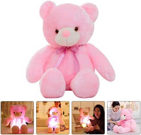Toyvian 30cm LED Urso de travesseiro de pelúcia Uso Urso de pelúcia de pelúcia de urso urso de