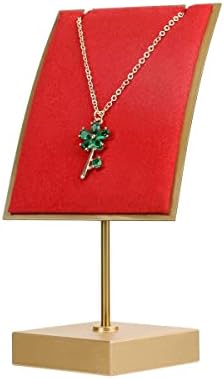 Gemeshou Red Velvet Jewelry Display Stand, conjuntos de 4pcs com suporte de pulseira, estandes de brinco,