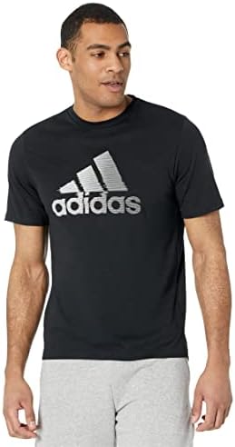 Tee de logotipo de 2 movimentos projetados para homens da Adidas Men