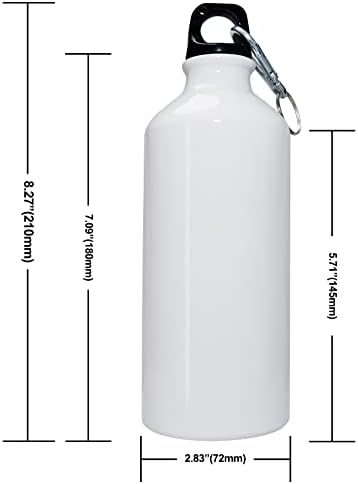 DSRTE 16 Pack Sublimation Water Bottle Blanks, 20 onças de sublimação alumínio esportes brancos em