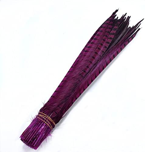 50pcs de festa colorida penas para artesanato decoração de casa diy longa ringneck penas de penas de roupas acessórios de casamento 50-55cm - zamihalaa
