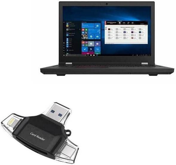 Boxwave gadget Smart Compatível com Lenovo ThinkPad T15G - AllReader SD Card Reader, MicroSD Card Reader