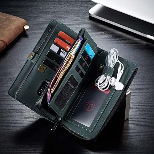 Coepmg Caso para iPhone 13/13 Mini/13 Pro/13 Pro Max, capa de couro de carteira premium com tampa