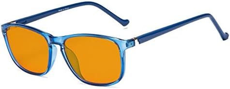 Eyekepper 97% Blue bloqueando óculos para crianças, lente laranja escura com óculos de computador de revestimento anti -reflexivo