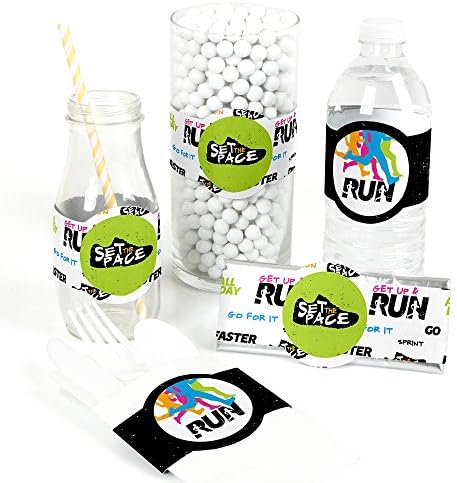 Big Dot Of Happiness Configure o ritmo - Running - DIY Party Supplies - Track, Cross Country ou