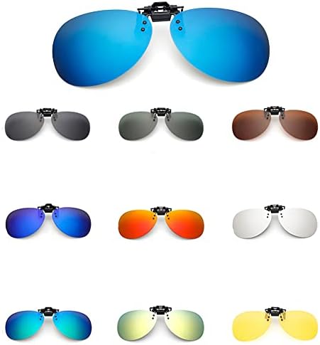 Clipe polarizado de sagasave sobre óculos de sol clipe de óculos anti-Glare para óculos de prescrição/miopia óculos de óculos que dirigem pesca