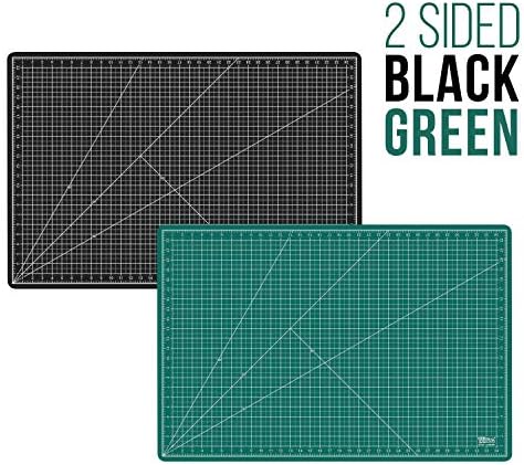 Art Supply dos EUA 24 x 36 Green/Black Professional Auto-cura de 5 bumadas de dupla lados