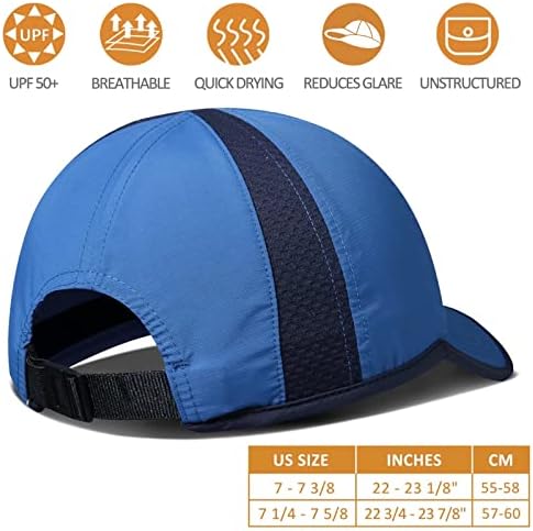 Gadiemkensd chapéus não estruturados upf 50+ boné ao ar livre respirável leve para homens e mulheres