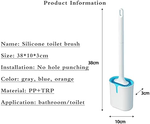 Escova de vaso sanitário, escova de vaso sanitário e conjunto de êmbolo, pincel de silicone, escova de limpeza de vaso sanitário, escova de limpeza de punas de vaso sanitário, múltiplas cores