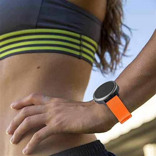 Jdime 20mm Silicone Rubber Watch Strap Watch Band para Garmin Vivoactive 3/Vivomove HR Smart Watch Band Band