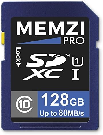 MEMZI PRO 128GB CLASS 10 80MB/S SDXC Memory Card para Fujifilm Finepix HS50EXR, HS35EXR, HS33EXR, HS30EXR,