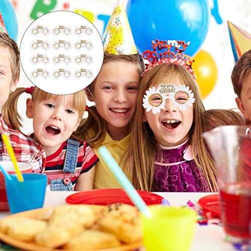 Aboofan feliz aniversário óculos de festa de aniversário copos crianças novidade óculos de molduras cabine de foto adereços de figurões de festas de festa de aniversário 12pcs