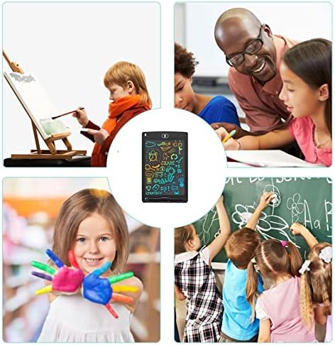 Aurxons LCD Writing Tablet, bloco de desenho de escrita eletrônica colorida de 8,5 ”, placa de doodle, tablet de caligrafia apagável, eWriter portátil para crianças adultos em casa