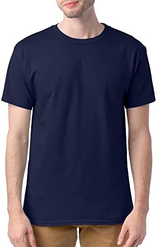 Hanes Essentials Men's T-shirt pacote, camisetas de manga curta masculina, camisetas de algodão para homens, pacote de valores