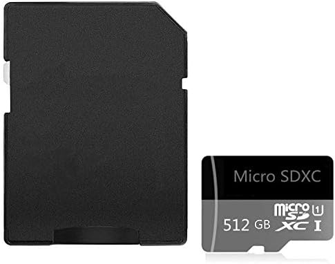 512 GB Micro SD CARTE CLASS de alta velocidade 10 SDXC com adaptador SD gratuito, projetado para smartphones
