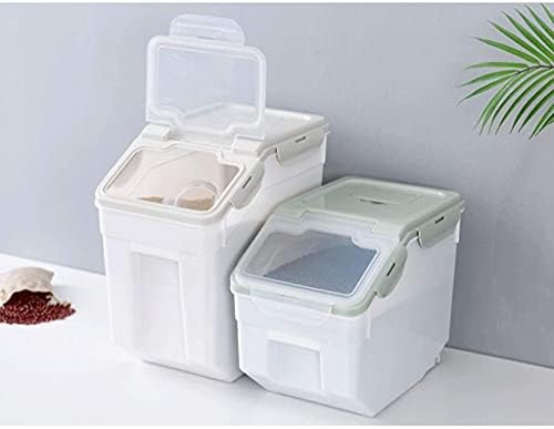 Recipiente de armazenamento de bin de grão Arroz balde doméstico de arroz fresco cilindro selado caixa de armazenamento caixa de armazenamento plástico de cozinha caixa de armazenamento de farinha de armazenamento caixa de armazenamento
