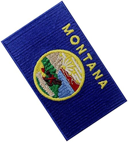 Montana State Flag bordou emblemed Iron em costura no MT Patch