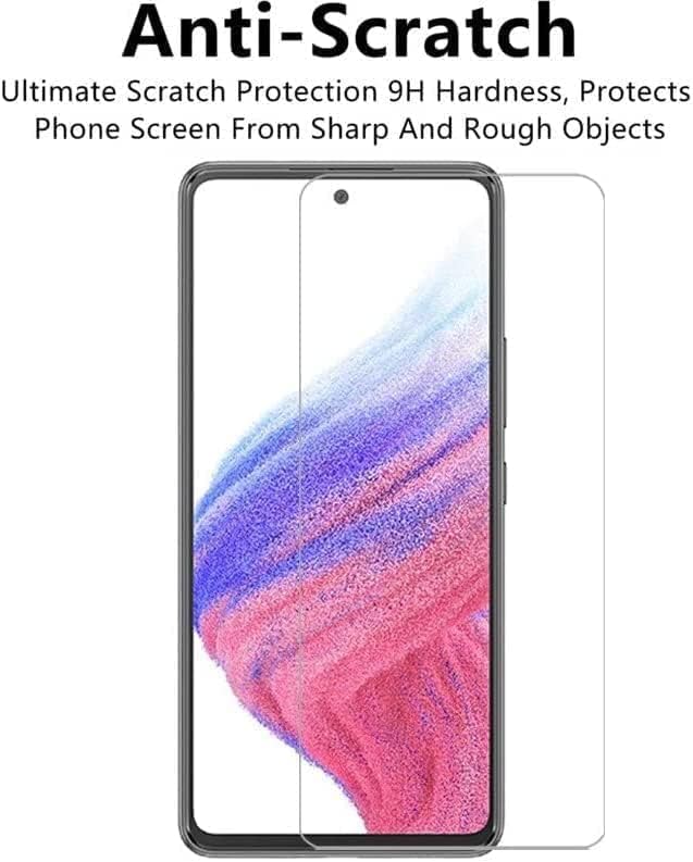 [2 pacote] Protetor de tela Compatível com o Samsung Galaxy A52 / A52 5g de vidro temperado 9h dureza, cristal