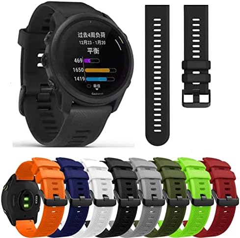 Sawee Sport Silicone Watch Band Strap for Garmin Venu 2, Forerunner745, Vivoactive 4, Fenix ​​Chrons, pulseira de 22 mm de substituição