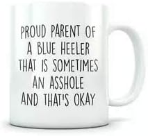 Caneca de salto azul - ótima mãe ou papai copo de café de 11 onças caneca do dia do pai