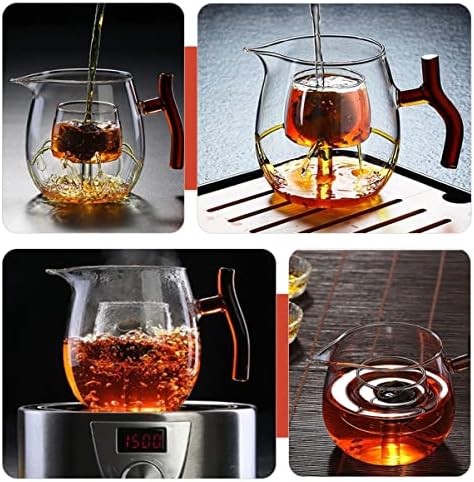 Coffee de vidro de estilo e filtro Fu Fu Tea Handheld Water Water