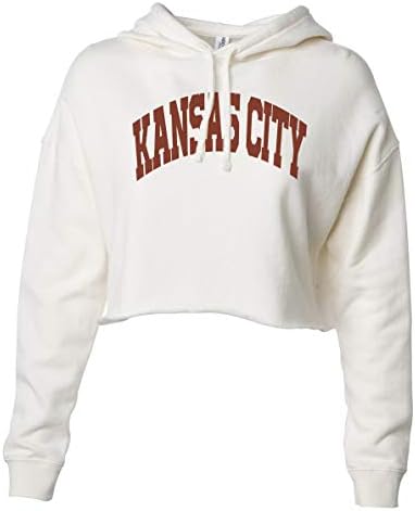KC Proud Hometown Fashion Crop Top Hoodie Kansas City Coleção de Royaltee