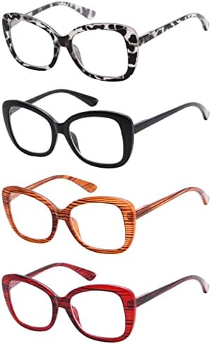 Eyekepper 4-Pack Chic Reading Glasses for Women grandes leitores +3,00