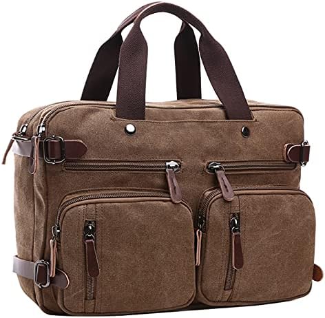 Iblue conversível Backpack Messenger Bag Bolsa Bolsa de Laptop de Laptop 15 polegadas para Men/Women