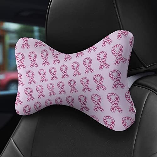 Fita rosa Fita câncer de mama A conscientização do carro travesseiro pesco