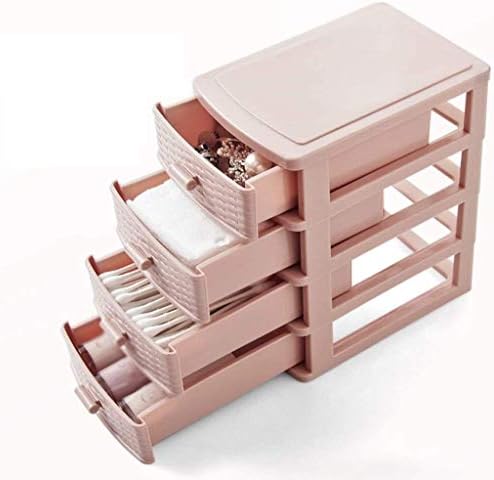 Caixa de armazenamento de plástico de plástico ZYHMW, mini caixa de armazenamento de desktop, caixa de