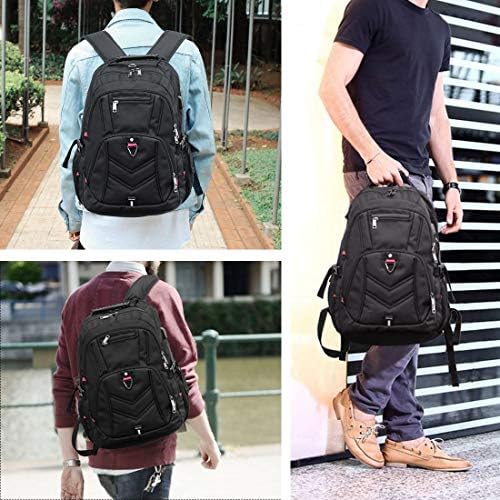 Backpack de laptop Newhey Backpacks de viagem de negócios de 17 polegadas para homens para homens