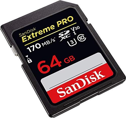 Sandisk 64GB SDXC SD Extreme Pro Memory Card Pacote Funciona com Nikon D3500, D7500, D5600 Câmera DSLR Digital