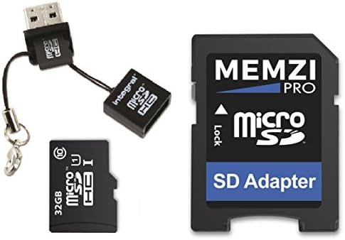 MEMZI PRO 32GB CLASS 10 90MB/S MICRO SDHC CARTÃO DE MEMÓRIA COM ADAPTER SD E MICRO USB LEITOR PARA AKASO