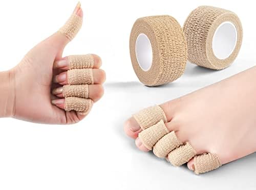 Bandagens almofadadas de 4pack dedo do pé ， dedo do pé ， Bandagem para impedir o esfregamento do dedo do pé ， para esportes ao ar livre Trekking