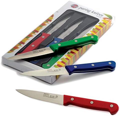 NorPro colorido de faca de paring, 3 peças, multicolorido