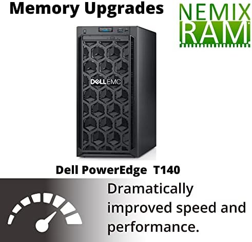NEMIX RAM 64GB DDR4-2666 PC4-21300 Atualização de memória não-EDIMM não ECC UDimm para Dell PowerEdge T140 Tower