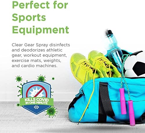 Equipamento Clear - Desinfetante, limpador e desodorizador para equipamentos esportivos, academias