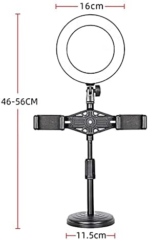 Kit de luz do anel de mxjcc de 6 polegadas com suporte de tripé/desktop para selfie, maquiagem, ao vivo,