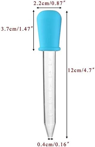 Skemix 8 pacote líquido gotas de silicone 5ml Clear Liquid Medicine Grootper com ponta de lâmpada para crianças molde de doce