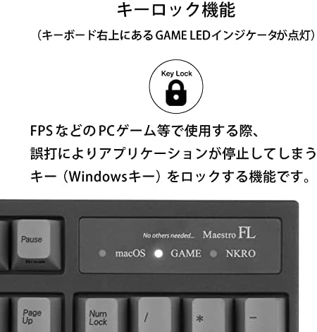 アーキス Arkis as-kbm04/lsgbwp maestro fl teclado mecânico, layout em inglês, número de chaves: 104, ferramenta de tração superior incluída, eixo de prata de velocidade de cereja mx