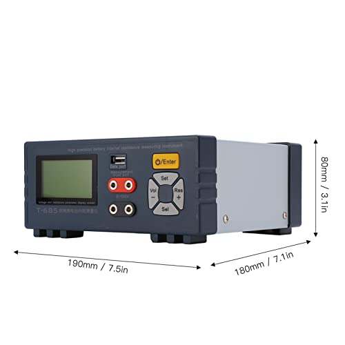 Analisador de bateria de lítio, testador de tensão da bateria de lítio LCD Analisador de resistência interna de alta precisão AC100 a 240V