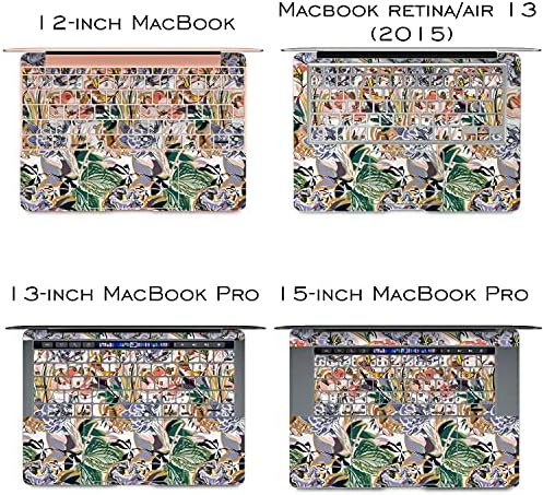 Cavka vinil decalque compatível com MacBook Pro 16 M1 Pro 14 2021 AIR 13 M2 2022 RETINA 2015 MAC 11 MAC 12