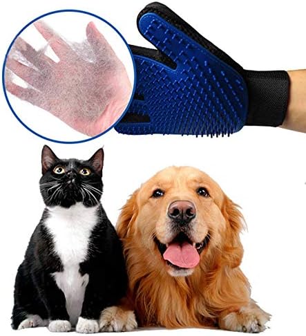 Luvas de estimação de silicone de três peças Prevejas de gato pente de cabelo limpo Remoção de cabelo