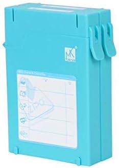 Caixa de proteção de HDD resistente à água IMBAPRICE ZIPO 2,5 - Anti -estático 2 disco rígido protetor de disco rígido Case azul
